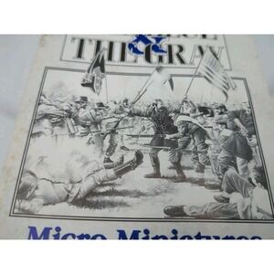 Vtg 1993 Edward Grabowski's The Blue & The Gray Micro Miniatures Battle Manual